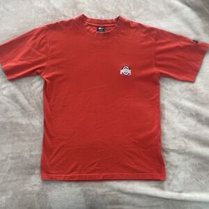 Vintage Starter Ohio State Buckeyes T-Shirt Mens Med. Red Short Sleeve